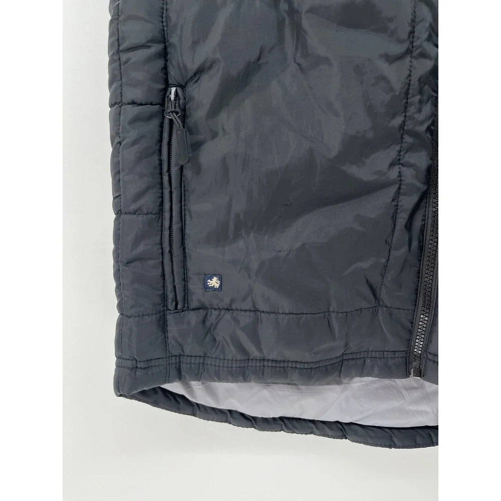 Nat Nast Mens Black Quilted Puffer Vest Full Zip Stand Collar Small‎ RN 136581
